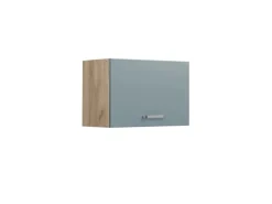 New Vicco Hängeschrank R-Line Hängender Küchenschrank Blau-Grau/Goldkraft Eiche 60 cm Flach Küchenschränke|Einbauküchen
