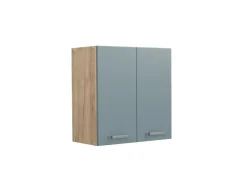 Küchenschränke<Vicco Hängeschrank R-Line Hängender Küchenschrank Blau-Grau/Goldkraft Eiche 60 cm Blaugrau