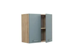 Küchenschränke<Vicco Hängeschrank R-Line Hängender Küchenschrank Blau-Grau/Goldkraft Eiche 60 cm Blaugrau