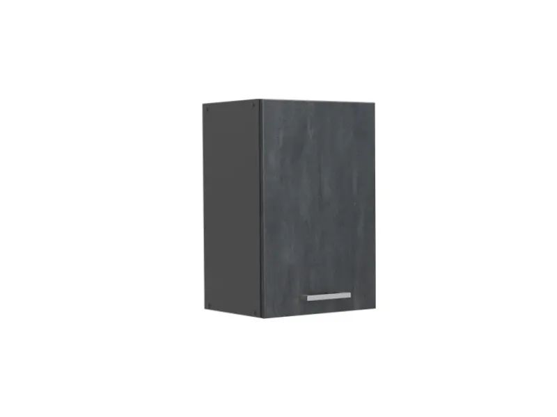 Vicco Hängeschrank R-Line Hängender Küchenschrank Schwarz Beton/Anthrazit 40 cm Küchenschränke