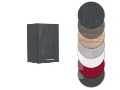Vicco Hängeschrank R-Line Hängender Küchenschrank Schwarz Beton/Anthrazit 40 cm Küchenschränke