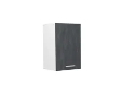 Küchenschränke<Vicco Hängeschrank R-Line Hängender Küchenschrank Schwarz Beton/Weiß 40 cm Beton Anthrazit