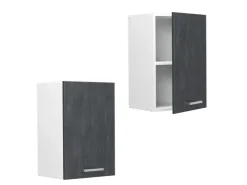 Küchenschränke<Vicco Hängeschrank R-Line Hängender Küchenschrank Schwarz Beton/Weiß 40 cm Beton Anthrazit