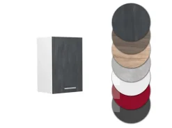 Küchenschränke<Vicco Hängeschrank R-Line Hängender Küchenschrank Schwarz Beton/Weiß 40 cm Beton Anthrazit