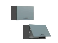 Küchenschränke<Vicco Hängeschrank R-Line Hängender Küchenschrank Blau-Grau/Anthrazit 60 cm Flach Blaugrau