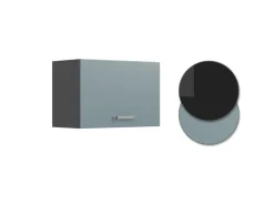 Küchenschränke<Vicco Hängeschrank R-Line Hängender Küchenschrank Blau-Grau/Anthrazit 60 cm Flach Blaugrau