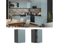 New Vicco Hängeschrank R-Line Hängender Küchenschrank Blau-Grau/Anthrazit 40 cm Küchenschränke