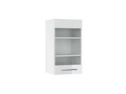 Clearance Vicco Küchenglasschrank Fame-Line Glashängeschrank Hochglanz/ 40 cm Weiß