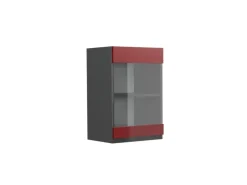 Hot Vicco Küchenglasschrank R-Line Glashängeschrank /Anthrazit 40 cm J-Shape Rot
