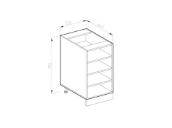 Clearance Vicco Küchenregal R-Line / 20 cm ohne Arbeitsplatte Küchenregale|Küchenschränke
