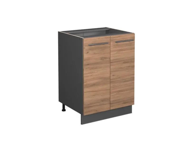Vicco Küchenunterschrank Fame-Line Goldkraft /Anthrazit 60 cm ohne Arbeitsplatte Küchenschränke