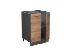 Vicco Küchenunterschrank Fame-Line Goldkraft /Anthrazit 60 cm ohne Arbeitsplatte Küchenschränke