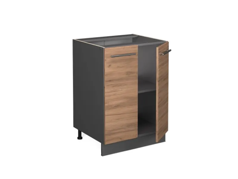 Vicco Küchenunterschrank Fame-Line Goldkraft /Anthrazit 60 cm ohne Arbeitsplatte Küchenschränke
