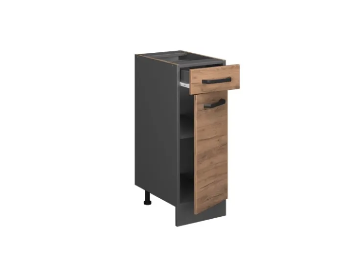 Sale Vicco Küchenunterschrank R-Line Artisan-Eiche/Goldkraft Eiche 40 cm AP Anthrazit Pfannen