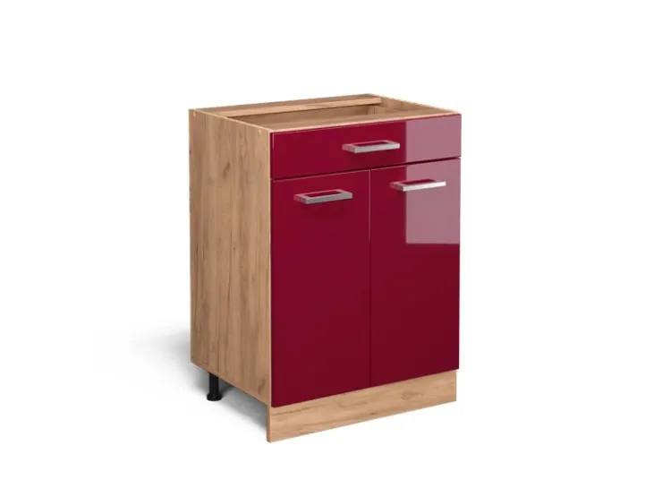 New Vicco Küchenunterschrank R-Line Schubladenschrank für die Küche /Weiß 40 cm AP Anthrazit Pfannen