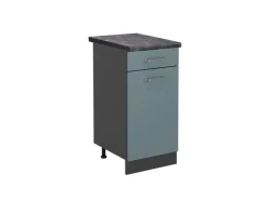Online Vicco Küchenunterschrank R-Line Blau-Grau/Anthrazit 40 cm AP Anthrazit Blaugrau