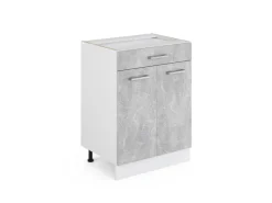 Outlet Vicco Küchenunterschrank R-Line /Anthrazit 40 cm J-Shape mit Schubladen ohne Arbeitsplatte Küchenschränke