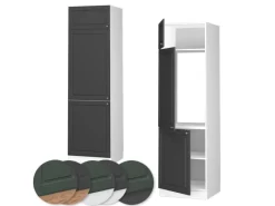 Sale Vicco Kühlumbauschrank Fame-Line Hochschrank für die Küche -Gold/Weiß 60 cm Kühlschränke|Küchenschränke