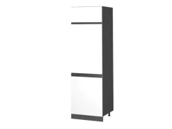 Best Vicco Kühlumbauschrank R-Line Hochschrank für die Küche /Anthrazit 60 cm J-Shape Kühlschränke