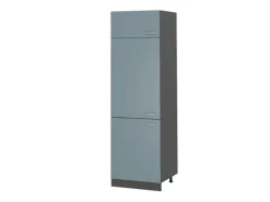 Online Vicco Kühlumbauschrank R-Line Hochschrank für die Küche Blau-Grau/Anthrazit 60 cm Kühlschränke|Küchenschränke