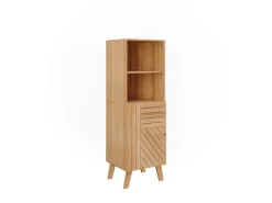 Vicco Midischrank Lucie Bambus 40 x 124 cm Küchenregale