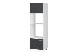 Sale Vicco Mikrowellenschrank R-Line Küchenregal für die Mikrowelle Schwarz Beton/Weiß Beton Anthrazit