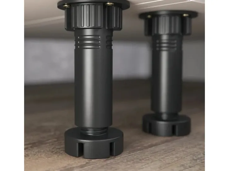 Vicco Optima Küchenzeile /Weiß 270 cm ohne ArbeitsplatteOptima ohne E-Geräte Edelgrau