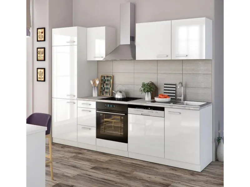 Best Vicco Optima Küchenzeile 270 cm ohne ArbeitsplatteOptima ohne E-Geräte Einbauküchen