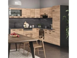 Winkelküchen<Vicco R-Line Eckküche Goldkraft Eiche/Anthrazit 227 x 287 cm AP Anthrazit ohne E-Geräte Anthrazit-Eiche