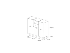 Zubehör Für Küchenarmatur<Vicco R-Line Einbauküche Schwarz Beton/Anthrazit 180 cm ohne Arbeitsplatte ohne E-Geräte Beton Anthrazit