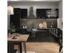 New Vicco R-Line Küchenzeile /Anthrazit 300 cm AP Eiche ohne E-Geräte Einbauküchen|Single-Küchen