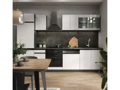 Best Vicco R-Line Küchenzeile /Anthrazit 300 cm AP Marmor ohne E-Geräte Einbauküchen