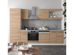 Vicco R-Line Küche Sonoma 300 cm AP Marmor ohne E-Geräte Einbauküchen