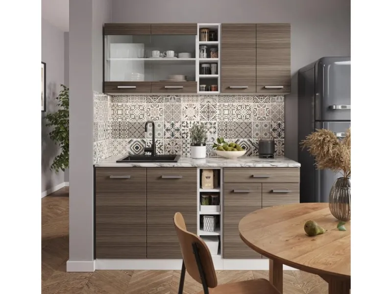 Clearance Vicco R-Line Singleküche /Weiß 160 cm ohne Arbeitsplatte ohne E-Geräte Single-Küchen|Zubehör Für Küchenarmatur