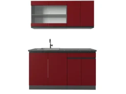Best Vicco R-Line Singleküche /Anthrazit 140 cm AP Anthrazit ohne E-Geräte Single-Küchen