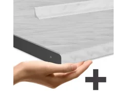 Outlet Vicco R-Line Singleküche /Anthrazit 140 cm AP Marmor ohne E-Geräte Rot