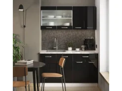 Best Vicco R-Line Singleküche /Anthrazit 160 cm AP Anthrazit ohne E-Geräte Single-Küchen|Einbauküchen