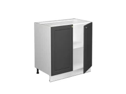 Sale Vicco Spülenunterschrank Fame-Line -Gold/Weiß 80 cm mit Regal AP Anthrazit