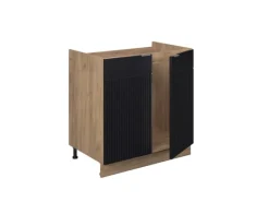 Sale Vicco Spülenunterschrank Fame-Line Gestreift 80 cm ohne Arbeitsplatte Küchenschränke