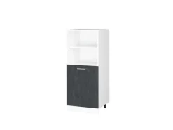 Hot Vicco Vorratsschrank R-Line Herdschrank Schwarz Beton/Weiß 60 cm Herde