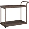 Discount vidaXL Barwagen Braun 100x45x83 cm Poly Rattan Servierwagen