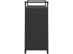 Discount vidaXL Barwagen mit Schublade Schwarz 100x45x97 cm Poly Rattan Servierwagen