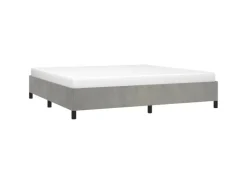 Pfannen<vidaXL Bettgestell Hellgrau 200x200 cm Samt Modell 21368964