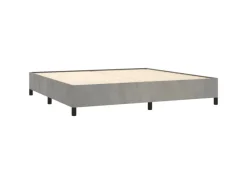 Pfannen<vidaXL Bettgestell Hellgrau 200x200 cm Samt Modell 21368964