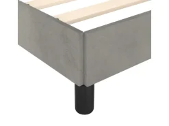 Pfannen<vidaXL Bettgestell Hellgrau 200x200 cm Samt Modell 21368964