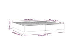 Pfannen<vidaXL Bettgestell Hellgrau 200x200 cm Samt Modell 21368964