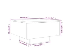 Best vidaXL Couchtisch 55x55x31 cm Holzwerkstoff 836567 Kühlschränke
