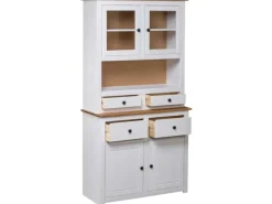 Sale vidaXL Highboard Weiß 93x40,5x180 cm Kiefernholz Panama Küchenschränke