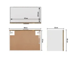 Sale vidaXL Hängeschrank Räuchereiche 60x31x40 cm Holzwerkstoff