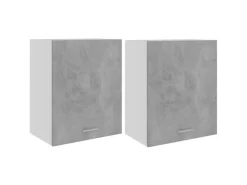 Sale vidaXL Hängeschränke 2 Stk Betongrau 50x31x60 cm Holzwerkstoff